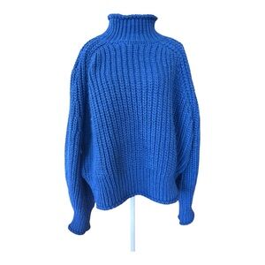 H&M / Oversized Knit Sweater Blue